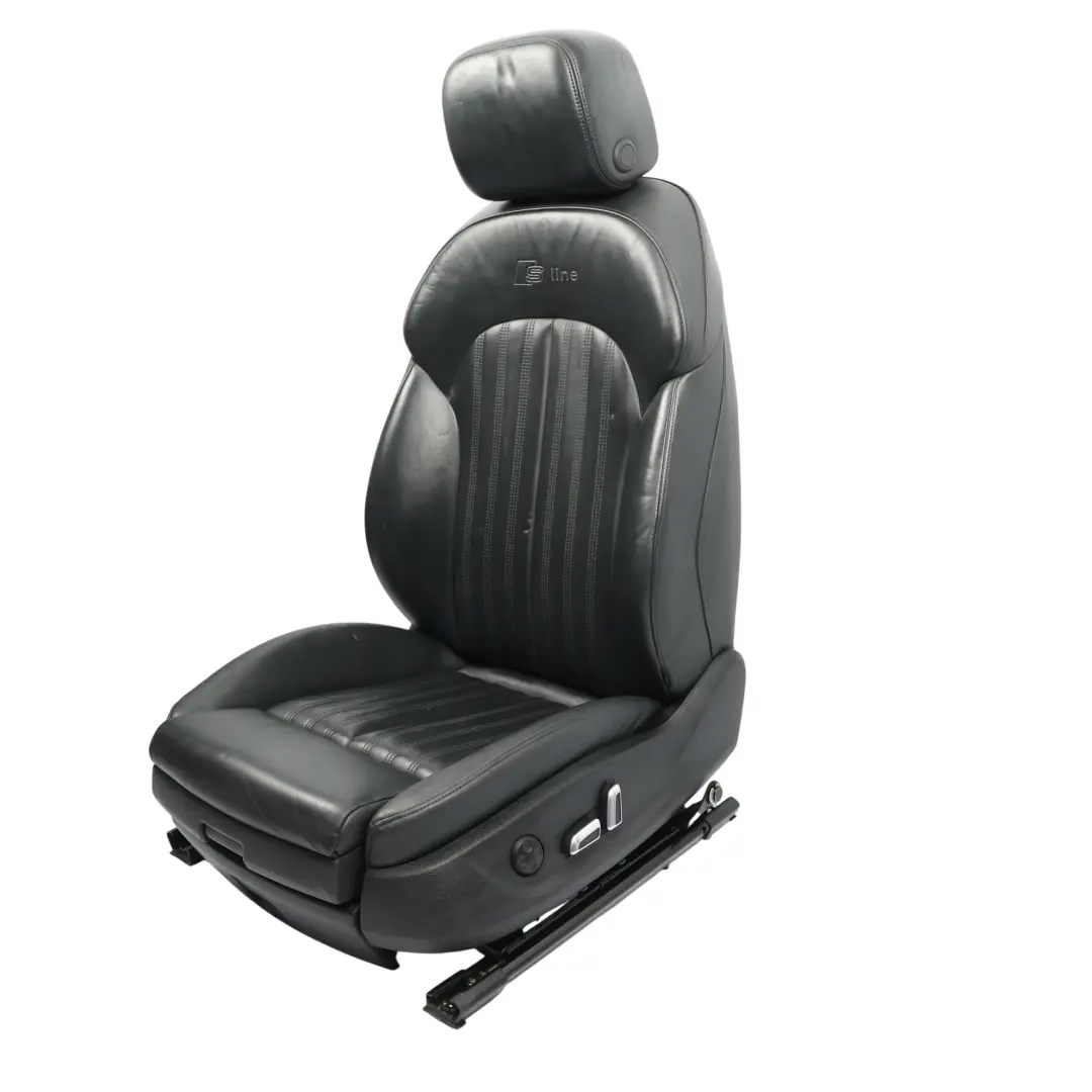 Audi A6 C7 Vorne Sport Sitz Links S-Line Beheizt Innenraum Leder Seele Schwarz - SKU 4G0881805BD-1 - Teilenummer 4G0881805BD