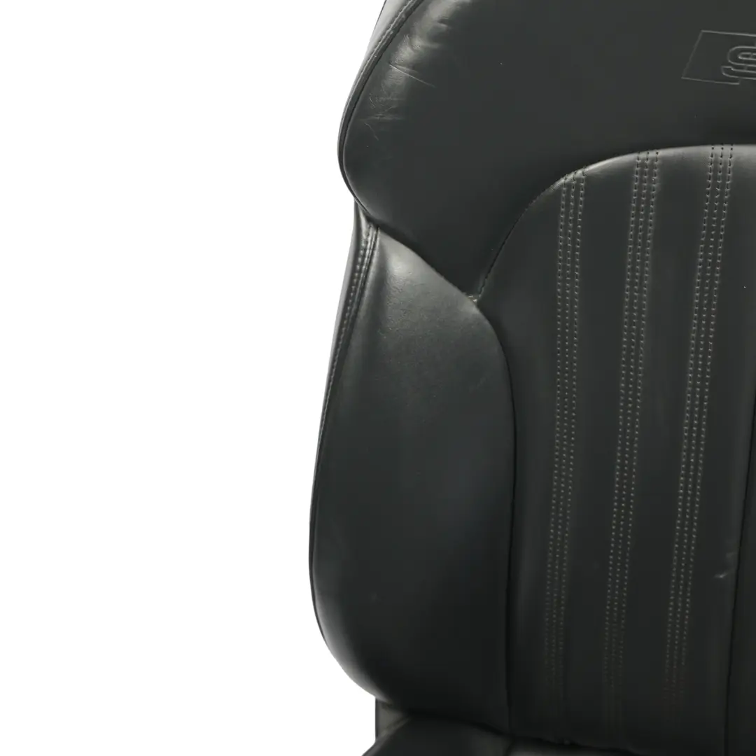 Fotel Lewy Przód Sport S-Line Grzany Skóra Soul Czarna do Audi A6 C7 o numerze 4G0881805BD Audi A6 C7 Fotel Lewy Przód Sport S-Line Grzany Skóra Soul Czarna - SKU 4G0881805BD-1 - Numer Części 4G0881805BD