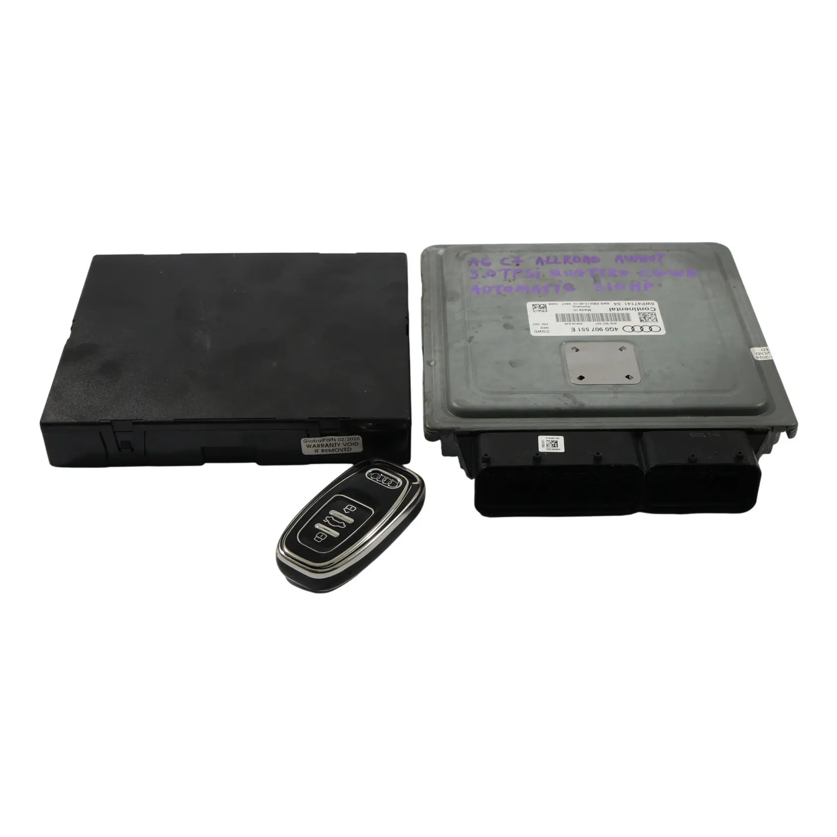 Audi A6 C7 3.0 TFSI Quattro 310PS Motor Steuerung ECU Kit 4G0907551E Automatik