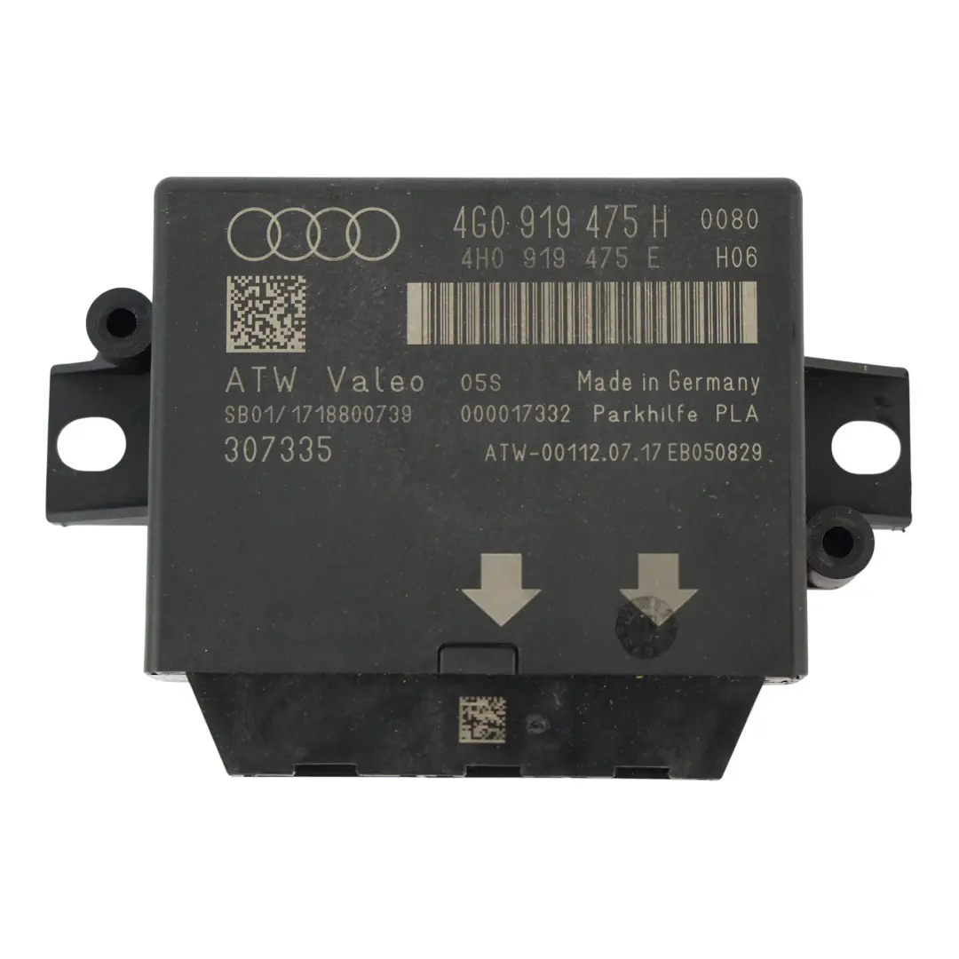 4G8 A8 RS6 Module Commande Aide Stationnement PDC ECU pour Audi A6 A7 à propos du numéro de pièce 4G0919475H Audi A6 A7 4G8 A8 RS6 Module Commande Aide Stationnement PDC ECU - SKU 4G0919475H - Numéro de pièce 4G0919475H