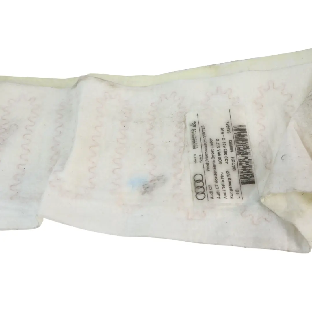 4G8 Seat Backrest Heater Part Front Left Right N/O/S to Audi A6 Avant A7 with Part number 4G0963557D Audi A6 Avant A7 4G8 Seat Backrest Heater Part Front Left Right N/O/S - SKU 4G0963557D - Part number 4G0963557D