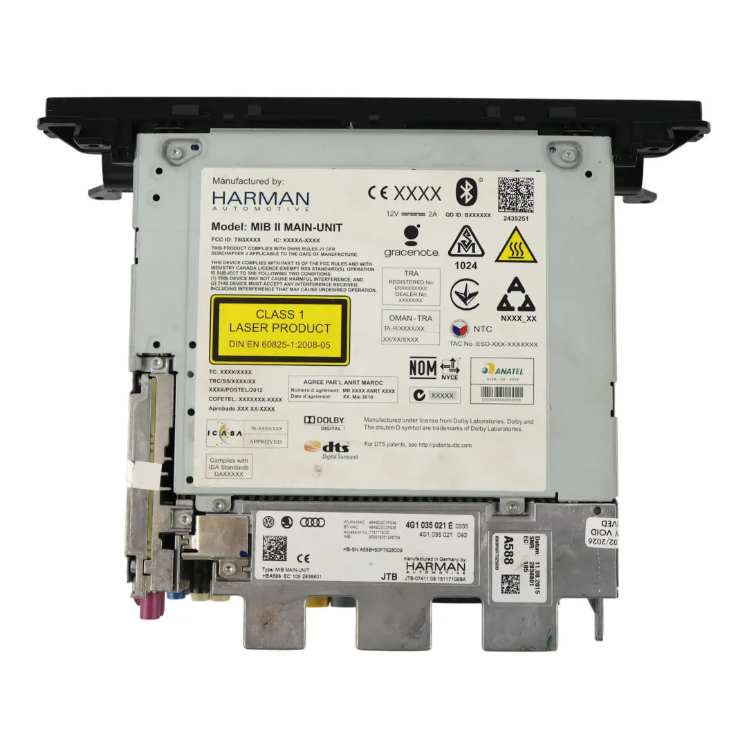 Audi A7 4G Radio Czytnik Nawigacji Odtwarzacz CD - SKU 4G1035021E - Numer Części 4G1035021E