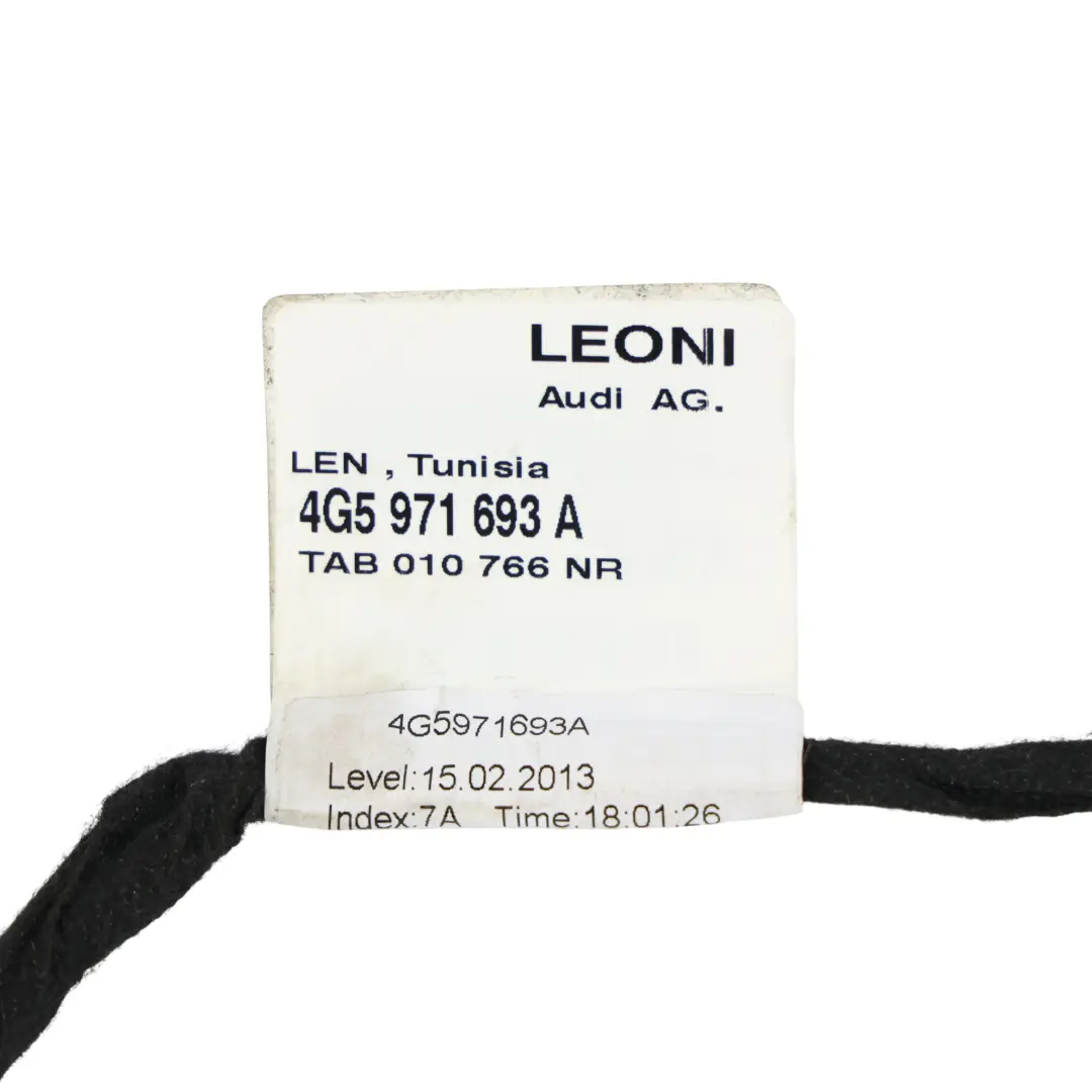 Door Trim Panel Wiring Wire Harness Cable Rear Left N/S to Audi S6 C7 with Part number 4G5971693A Audi S6 C7 Door Trim Panel Wiring Wire Harness Cable Rear Left N/S - SKU 4G5971693A - Part number 4G5971693A