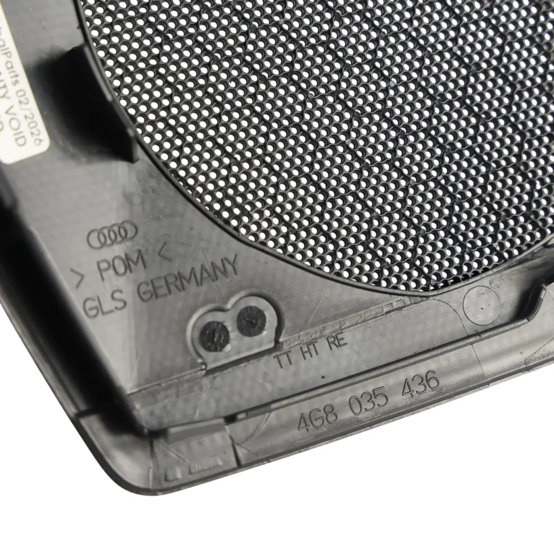 Audi A7 4G8 RS7 Altavoz Embellecedor Rejilla Cubierta Trasera Derecha - SKU 4G8035436 - Número de pieza 4G8035436