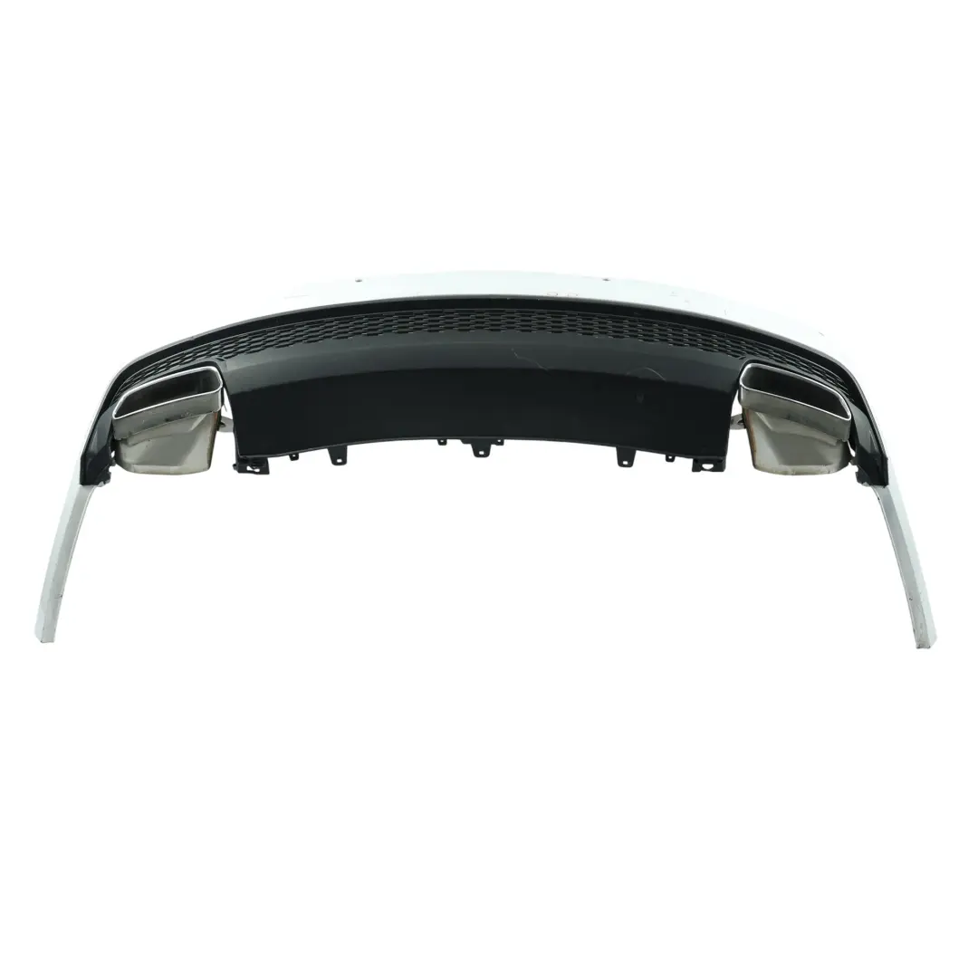 Audi A7 4G8 Rear Bumper Covering Trim Panel Glacier White Pearl - S9R - SKU 4G8807067AQ-MGW - Part number 4G8807067AQ