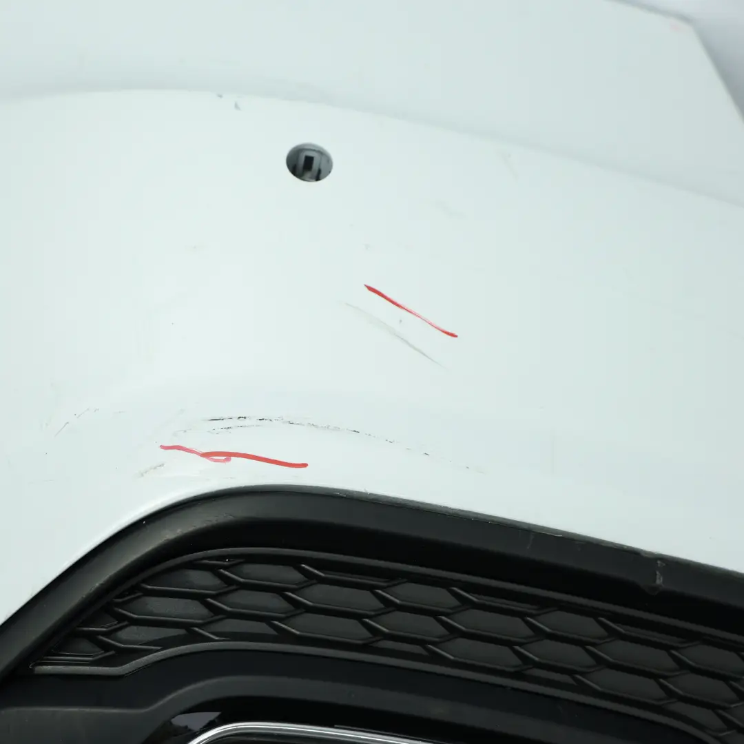 Audi A7 4G8 Rear Bumper Covering Trim Panel Glacier White Pearl - S9R - SKU 4G8807067AQ-MGW - Part number 4G8807067AQ