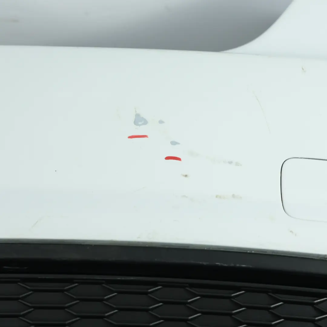 Audi A7 4G8 Rear Bumper Covering Trim Panel Glacier White Pearl - S9R - SKU 4G8807067AQ-MGW - Part number 4G8807067AQ