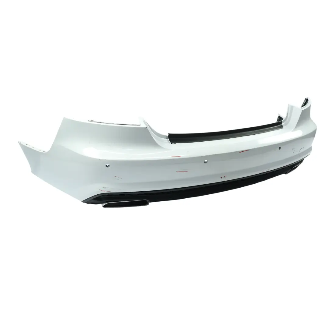 4G8 Rear Bumper Covering Trim Panel Glacier White Pearl - S9R to Audi A7 with Part number 4G8807067AQ Audi A7 4G8 Rear Bumper Covering Trim Panel Glacier White Pearl - S9R - SKU 4G8807067AQ-MGW - Part number 4G8807067AQ