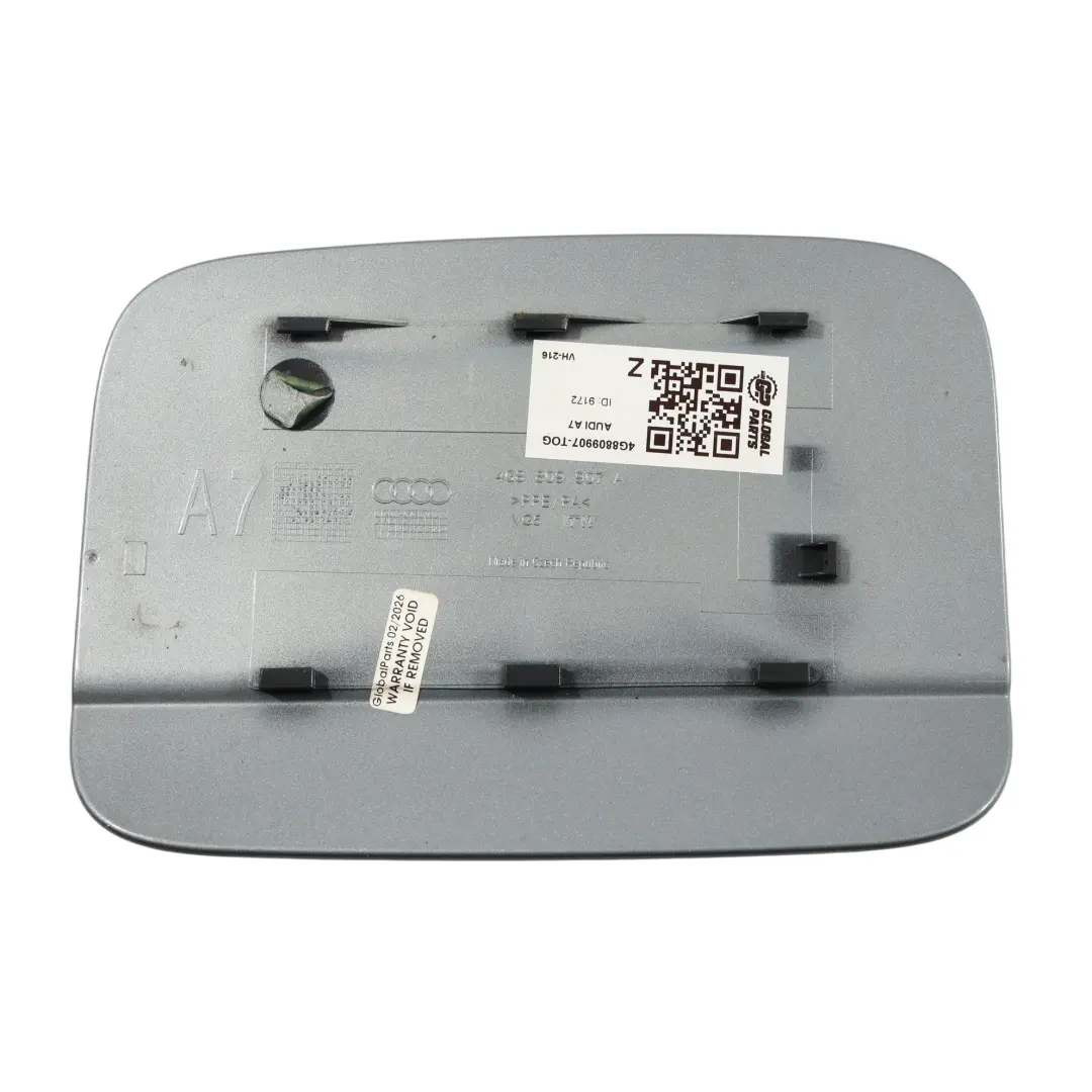 4G8 Fuel Tank Filler Flap Cap Cover Tornado Grey - X7P A to Audi A7 with Part number 4G8809907 Audi A7 4G8 Fuel Tank Filler Flap Cap Cover Tornado Grey - X7P A - SKU 4G8809907A-TOG - Part number 4G8809907
