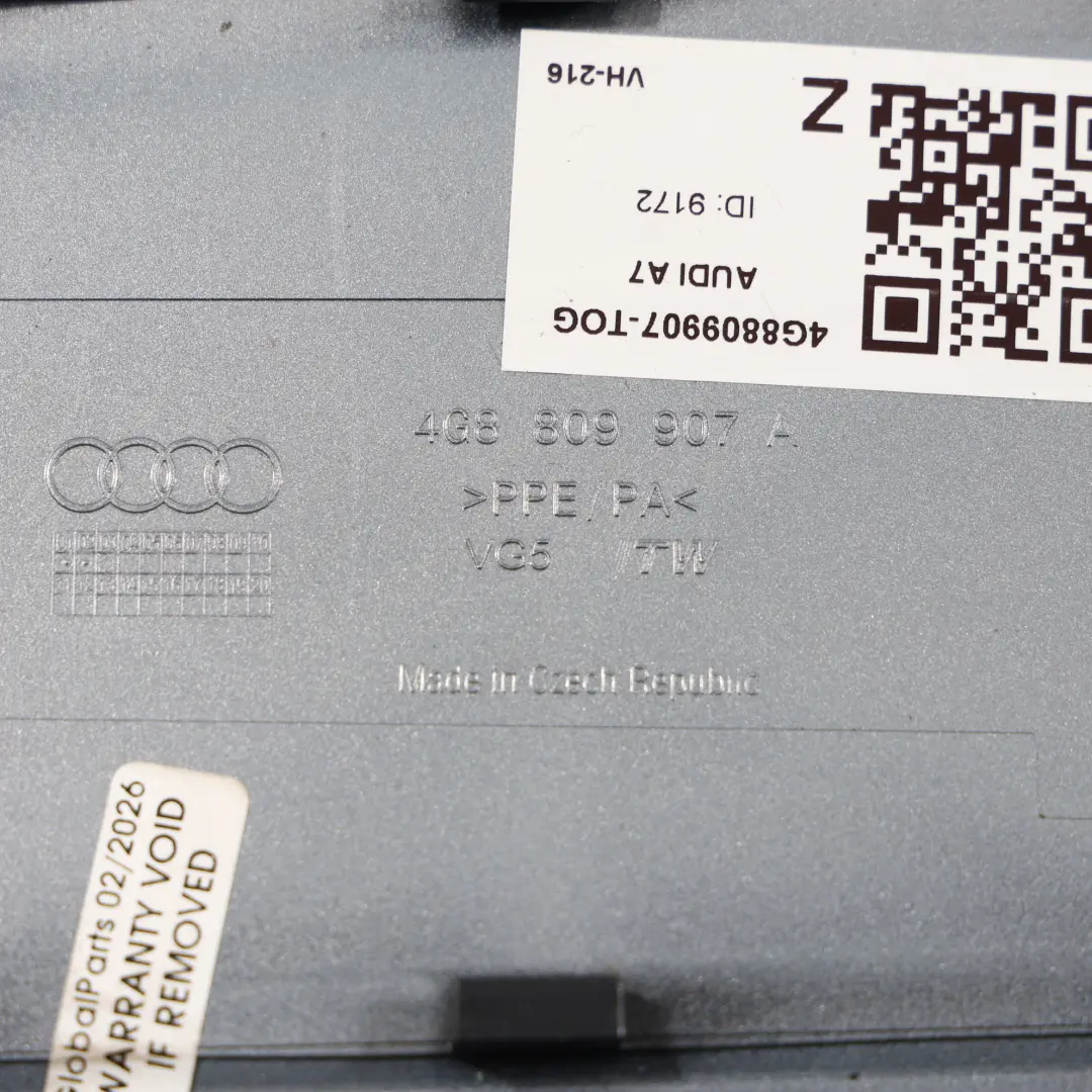 Audi A7 4G8 Kraftstoff Tank Klappe Abdeckung Tornado Grau - X7P A - SKU 4G8809907A-TOG - Teilenummer 4G8809907