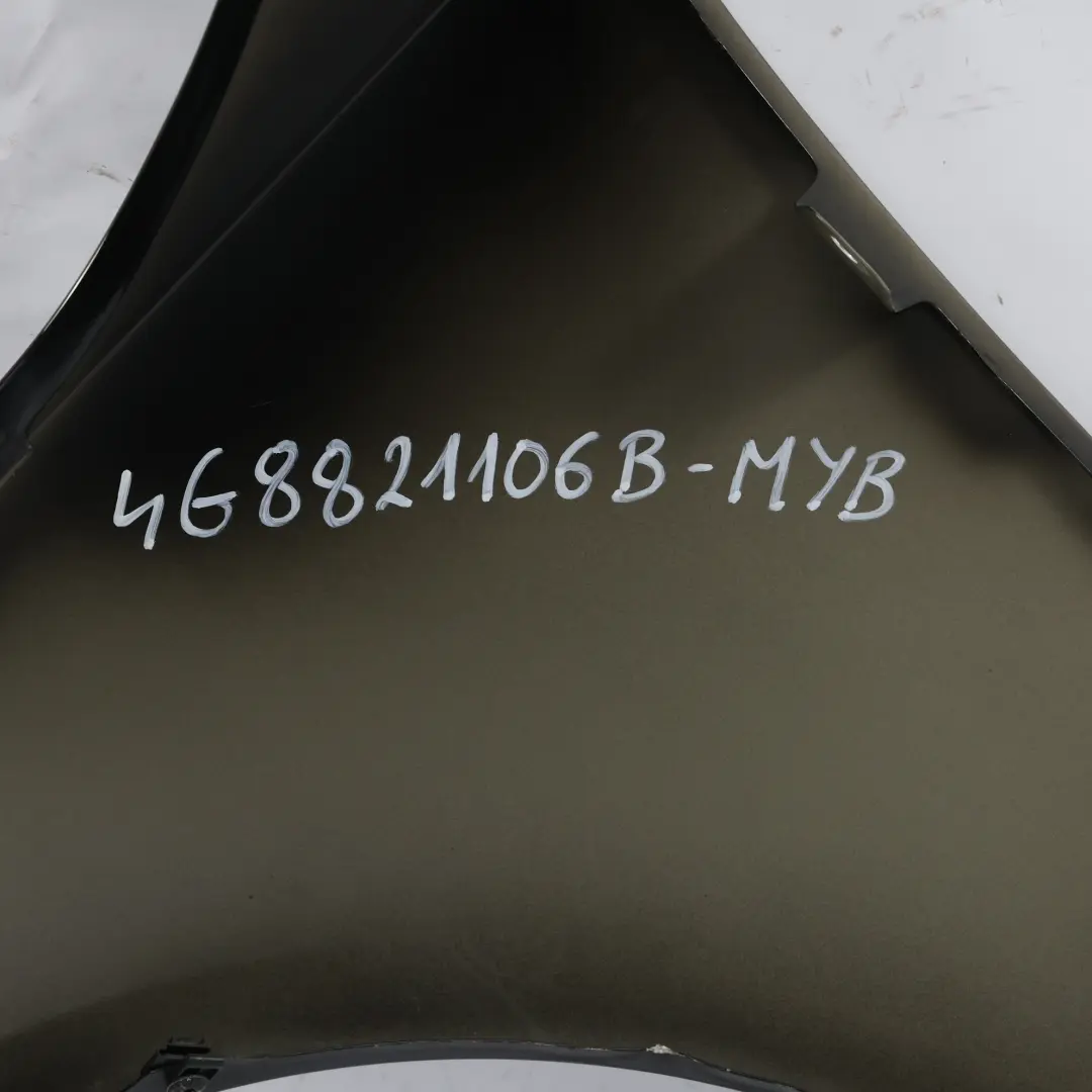 Side Panel Front Right O/S Wing Fender Mythical Black Metallic - Y9T to Audi A7 4G with Part number 4G8821106B Audi A7 4G Side Panel Front Right O/S Wing Fender Mythical Black Metallic - Y9T - SKU 4G8821106B-MYB - Part number 4G8821106B
