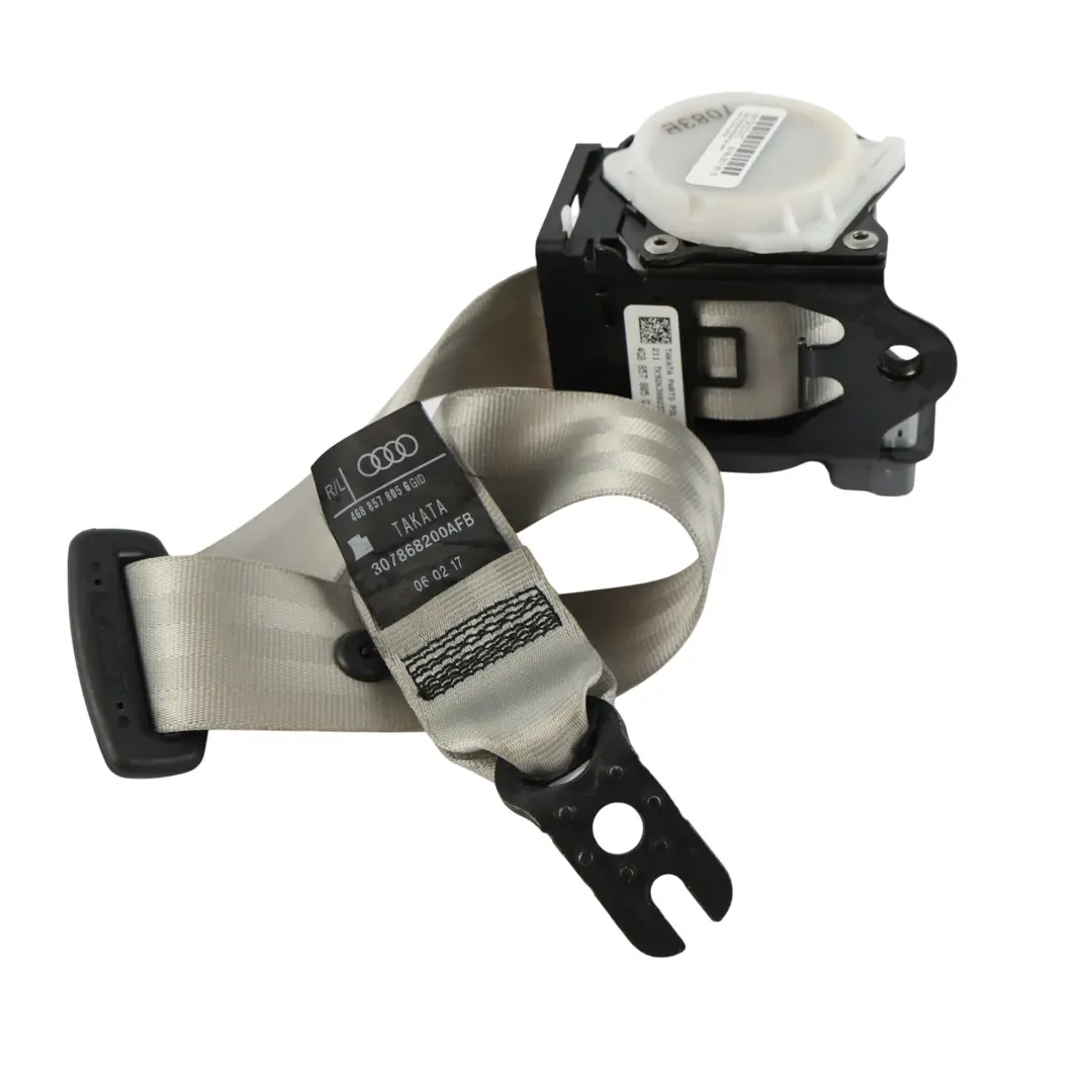 Audi A4 B7 A6 C7 Cinturón Seguridad Trasero Izquierdo Derecho Gris - SKU 4G8857805G-1 - Número de pieza 4G8857805G