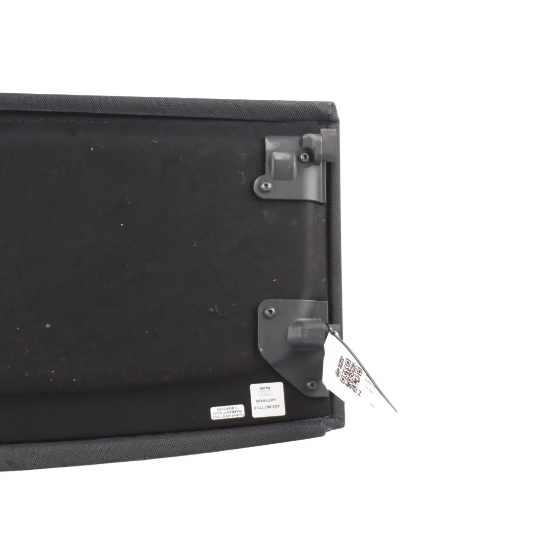 Window Parcel Trunk Shelf Load Trim Panel Cover to Audi A7 4G Rear with Part number 4G8867771F Audi A7 4G Rear Window Parcel Trunk Shelf Load Trim Panel Cover - SKU 4G8867771F - Part number 4G8867771F