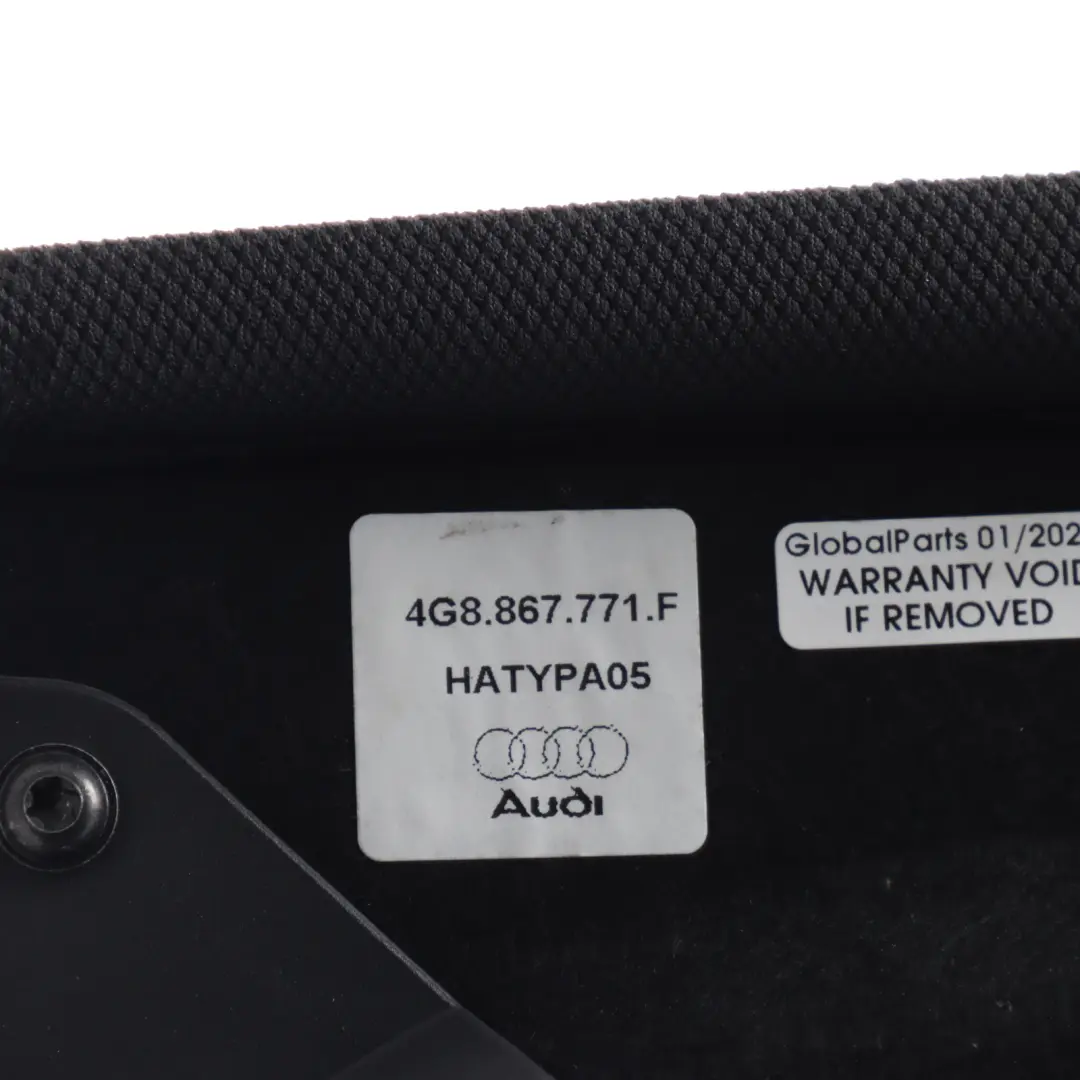 Audi A7 4G Rear Window Parcel Trunk Shelf Load Trim Panel Cover - SKU 4G8867771F - Part number 4G8867771F