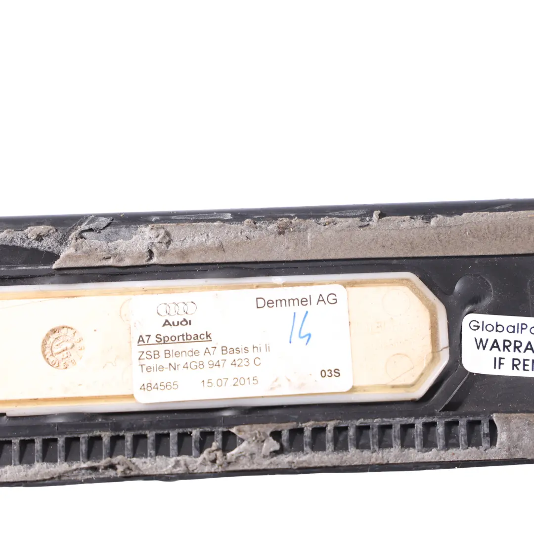 Audi A7 4G Juego De Molduras De Umbral De Puerta Delantera Trasera - SKU 4G8947406C-1 - Número de pieza 4G8947406C