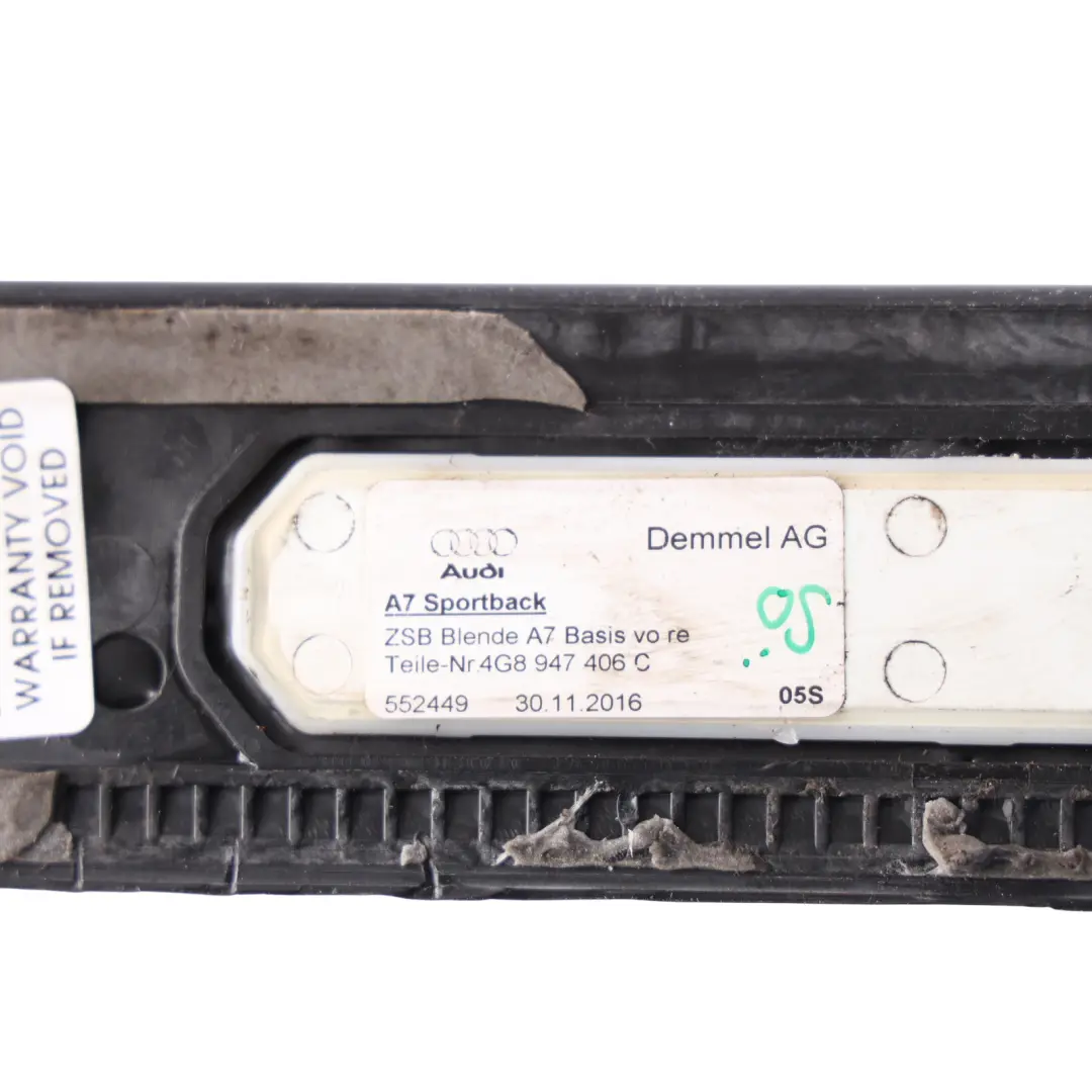 4G8 Door Sil Light Fibre Interior Trim Panel Front Right O/S to Audi A7 with Part number 4G8947406C Audi A7 4G8 Door Sil Light Fibre Interior Trim Panel Front Right O/S - SKU 4G8947406C - Part number 4G8947406C