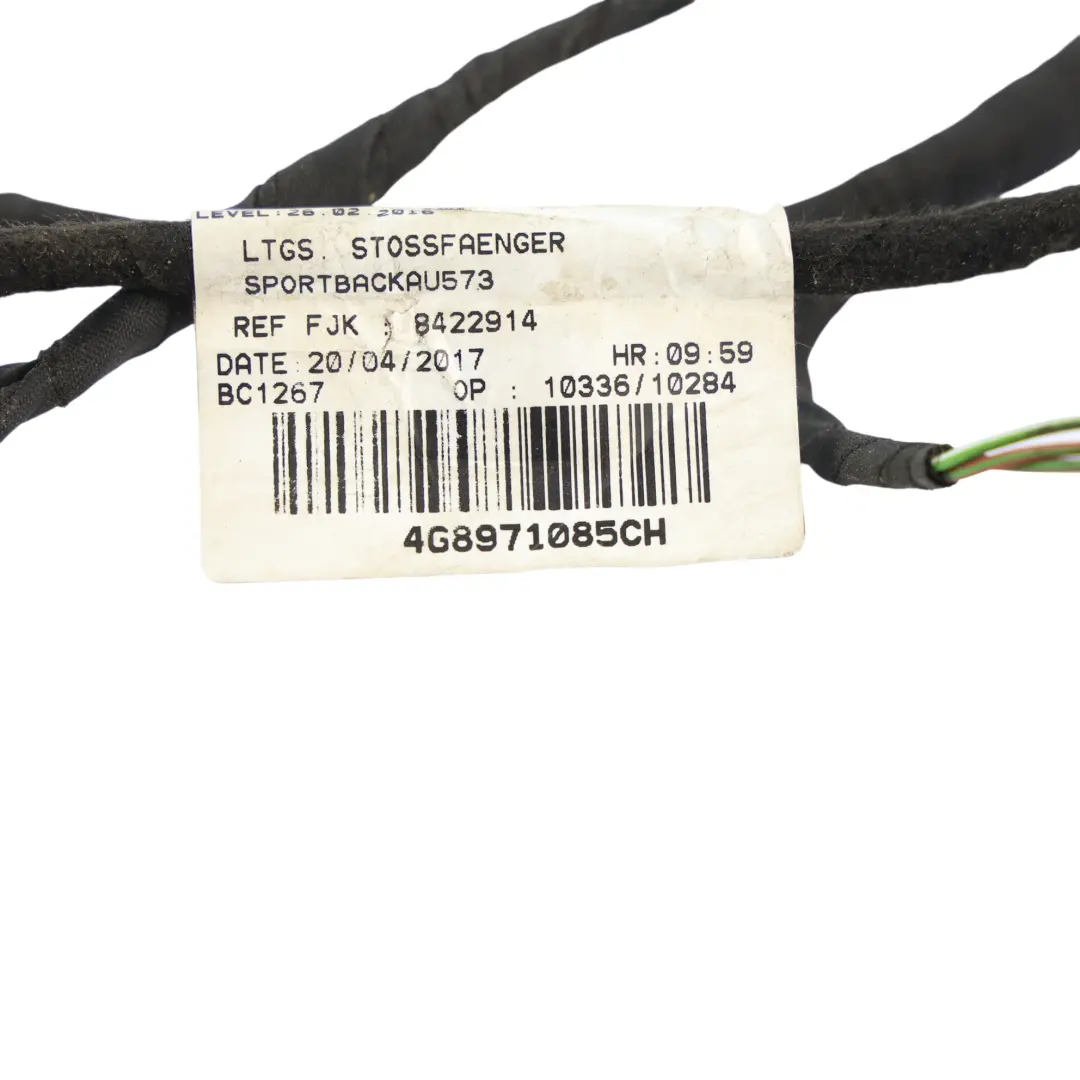 Faisceau Câblage Pare-Chocs Arrière Capteur PDC Radar pour Audi A7 4G à propos du numéro de pièce 4G8971085CH Audi A7 4G Faisceau Câblage Pare-Chocs Arrière Capteur PDC Radar - SKU 4G8971085CH - Numéro de pièce 4G8971085CH