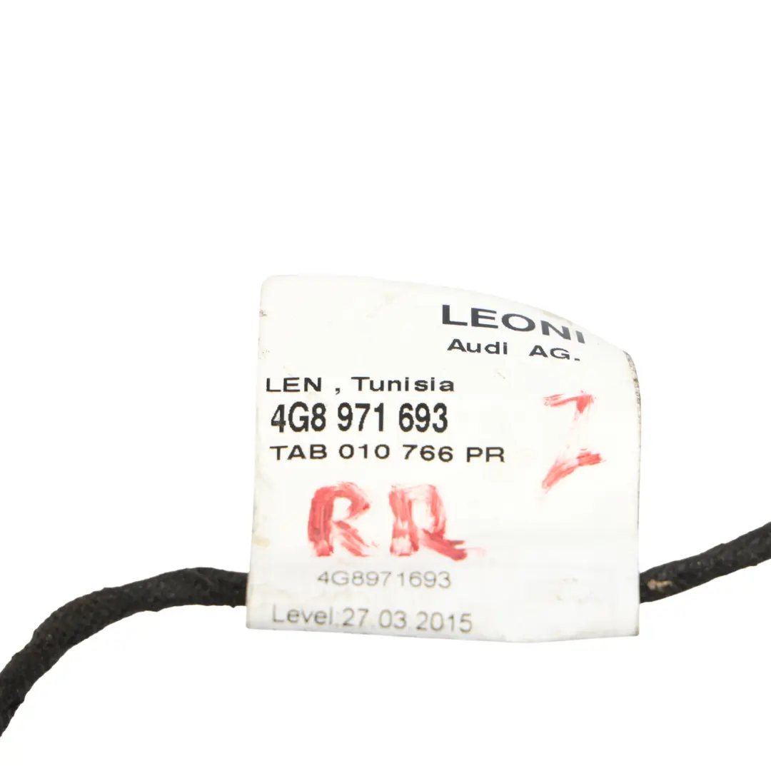 Audi A7 4G Puerta Mazo Cableado Cableado Trasero Izquierdo Derecho - SKU 4G8971693 - Número de pieza 4G8971693