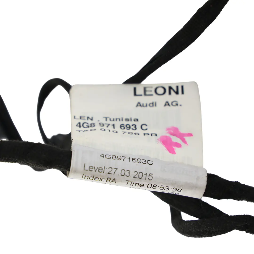 Faisceau De Câbles De Porte Arrière Gauche Droite pour Audi A7 4G à propos du numéro de pièce 4G8971693C Audi A7 4G Faisceau De Câbles De Porte Arrière Gauche Droite - SKU 4G8971693C - Numéro de pièce 4G8971693C