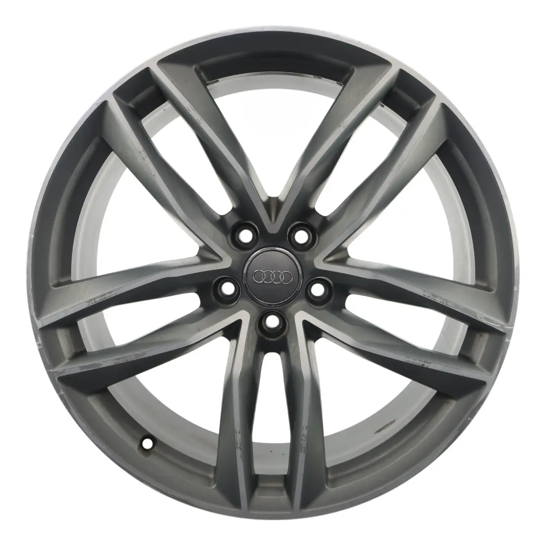 Audi A6 C7 4G Silver Wheel Alloy Rim 20" 8.5J ET:43 Double Star Spoke - SKU 4G9601025N-1 - Part number 4G9601025N