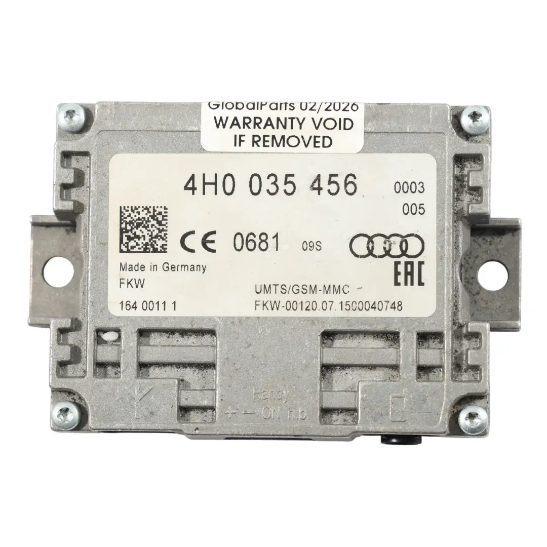 Audi A7 4G Antenne Antennen Verstärker Steuergerät Modul - SKU 4H0035456 - Teilenummer 4H0035456