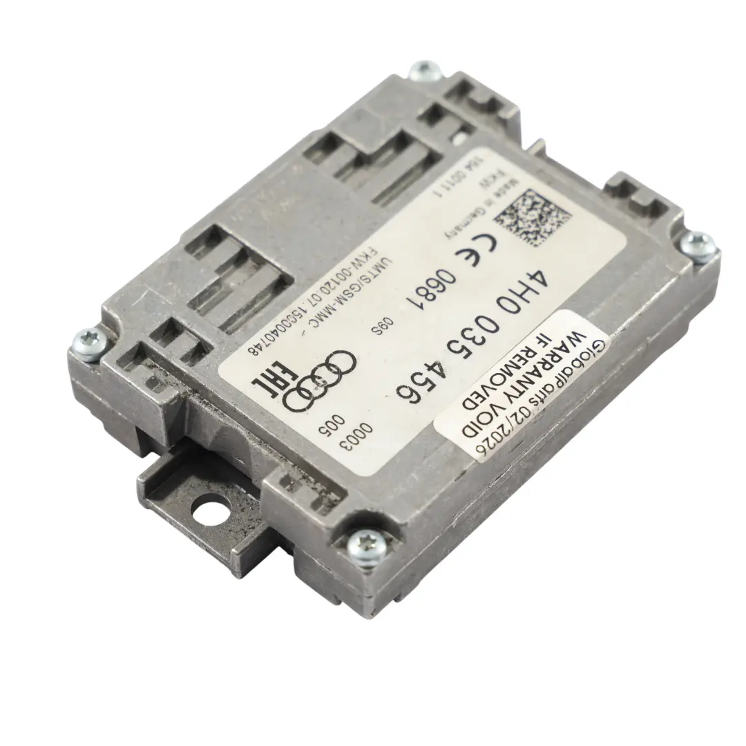 Antena Aérea Amplificador Unidad De Control Módulo para Audi A7 4G con número de pieza 4H0035456 Audi A7 4G Antena Aérea Amplificador Unidad De Control Módulo - SKU 4H0035456 - Número de pieza 4H0035456
