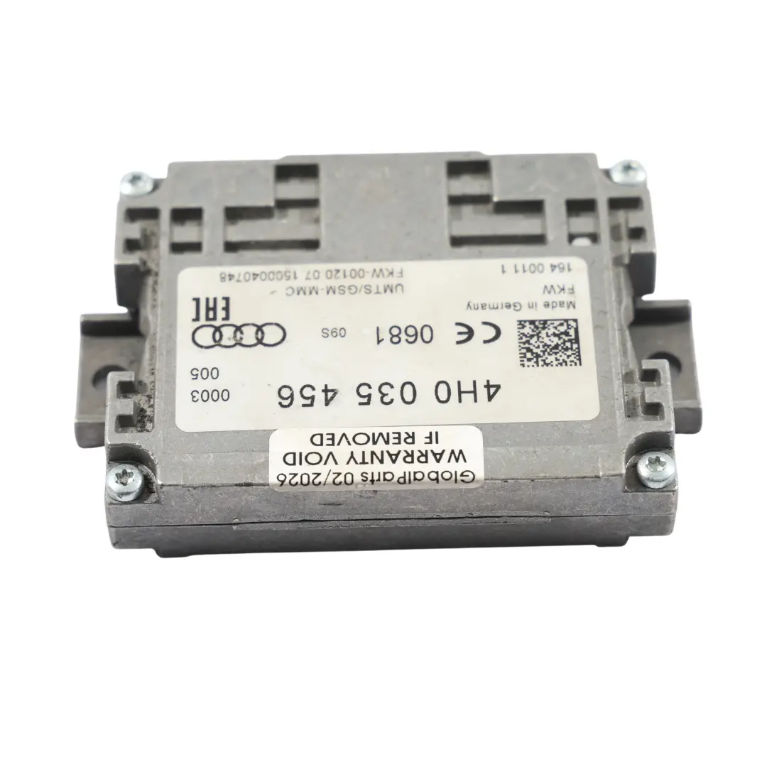 Antena Aérea Amplificador Unidad De Control Módulo para Audi A7 4G con número de pieza 4H0035456 Audi A7 4G Antena Aérea Amplificador Unidad De Control Módulo - SKU 4H0035456 - Número de pieza 4H0035456