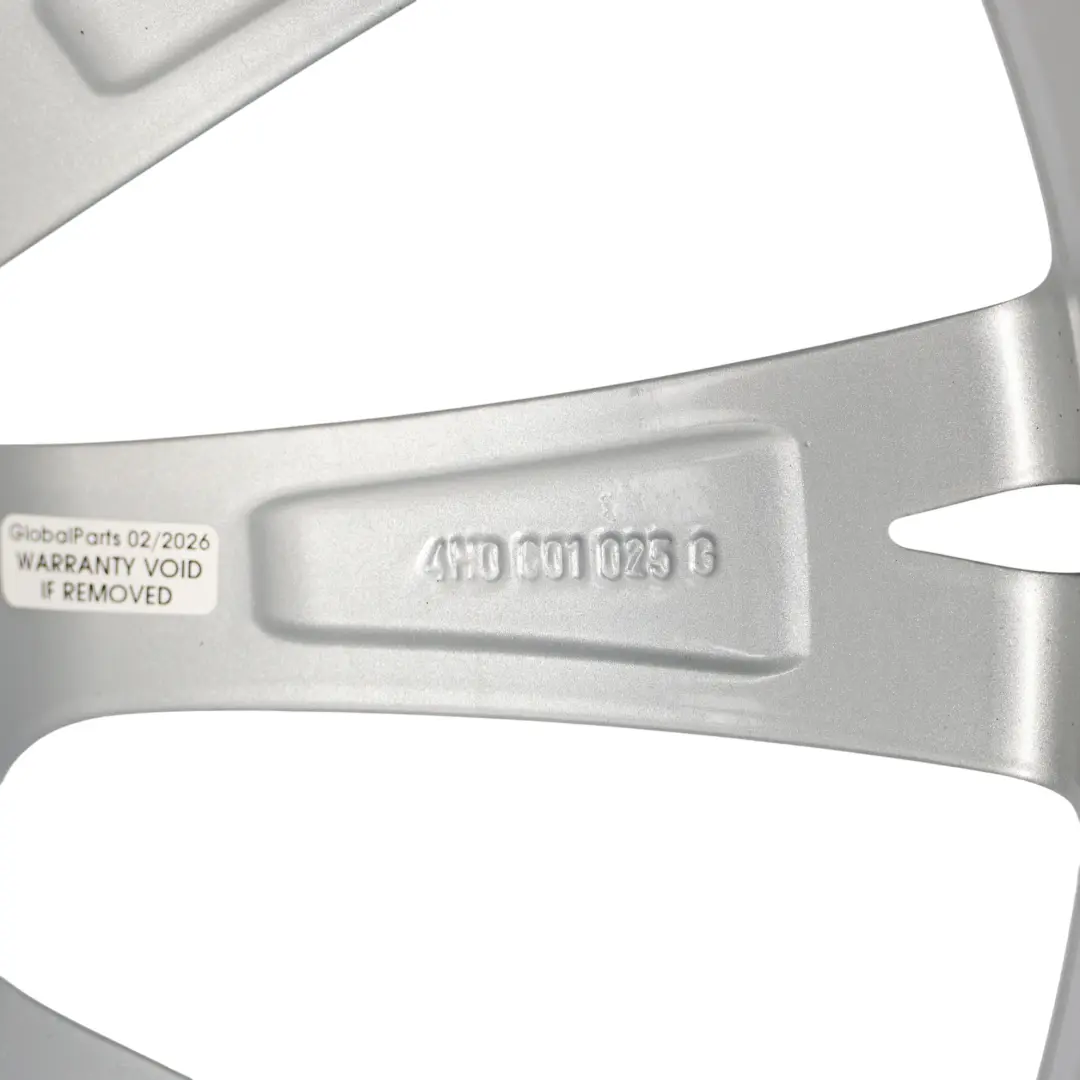 Audi A7 4G A8 D4 Wheel Rim Alloy Silver 19" 9J ET:33 Star Spoke - SKU 4H0601025G-4 - Part number 4H0601025G