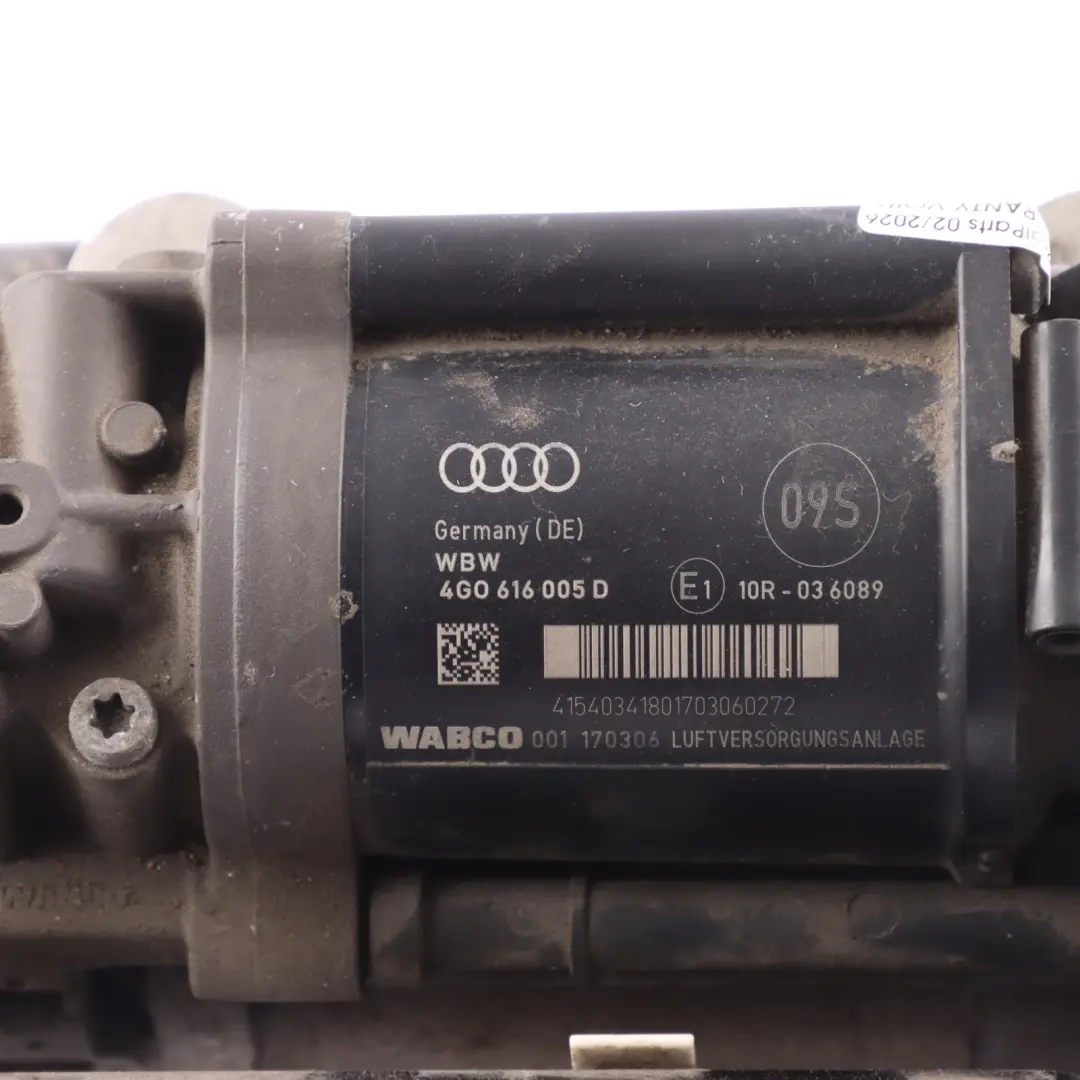 Audi S6 C7 A8 4H D4 Diesel Air Suspension Compressor Pump Unit - SKU 4H0616005D-1 - Part number 4H0616005D