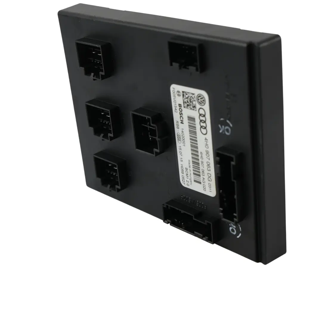Audi A6 C7 A7 4G A8 D4 BCM Body Control Module Unit ECU - SKU 4H0907063DG - Part number 4H0907063DG