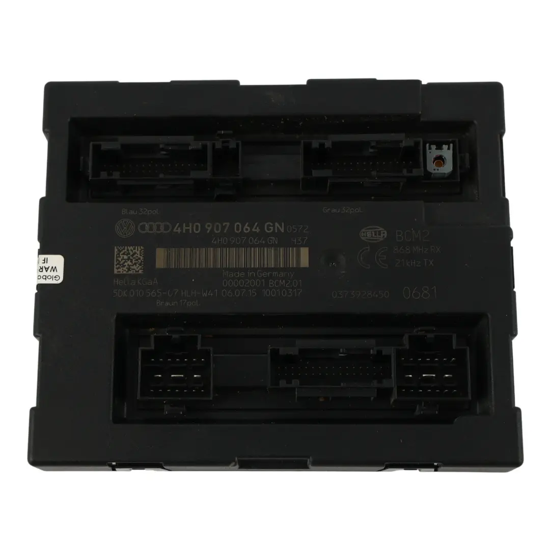Modulo Di Controllo Comfort Carrozzeria BCM per Audi A6 C7 A7 4G con numero di parte 4H0907064GN Audi A6 C7 A7 4G Modulo Di Controllo Comfort Carrozzeria BCM - SKU 4H0907064GN - Numero di parte 4H0907064GN