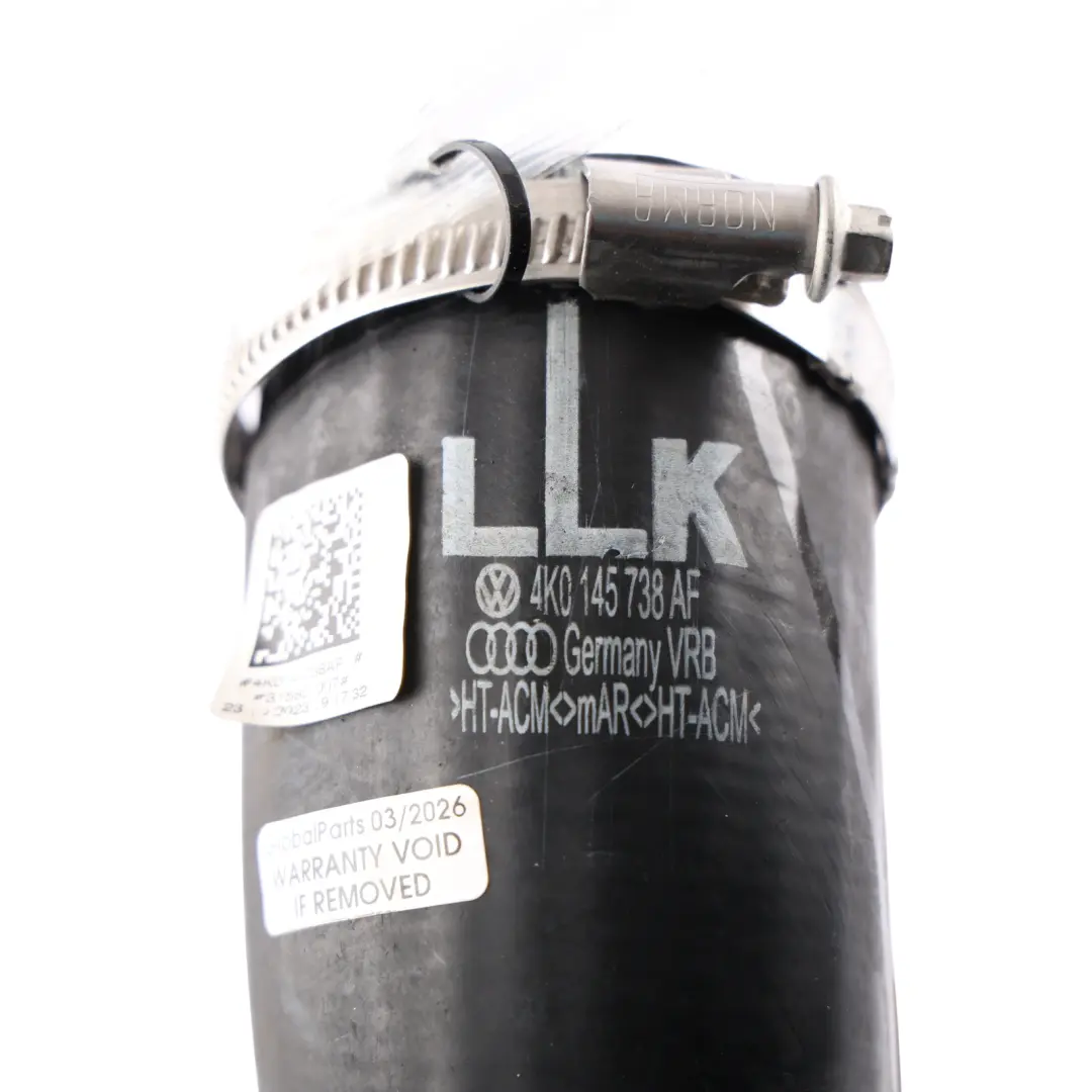 Audi A6 C8 A7 4K Intercooler Pressure Hose Pipe Right O/S 2.0 TFSI - SKU 4K0145738AF - Part number 4K0145738AF