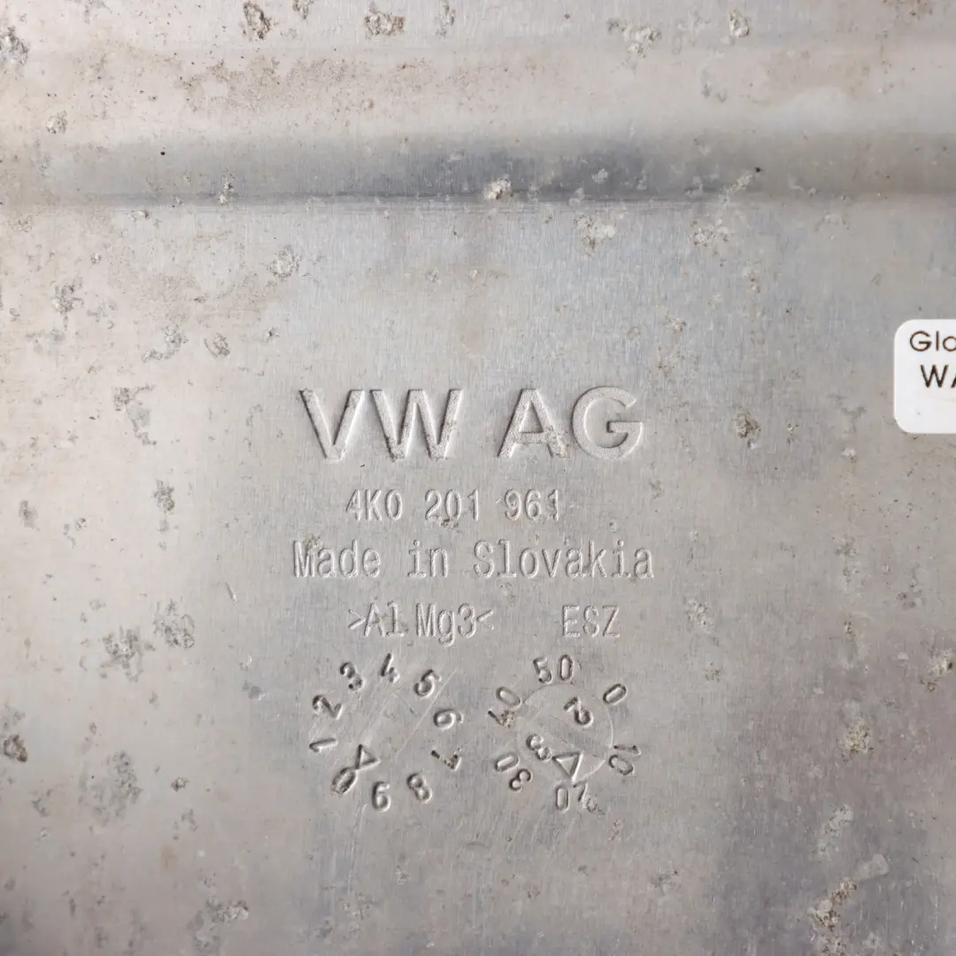 Carbon Filter Heat Shield Cover Plate to Audi A6 C8 Active with Part number 4K0201961 Audi A6 C8 Active Carbon Filter Heat Shield Cover Plate - SKU 4K0201961 - Part number 4K0201961