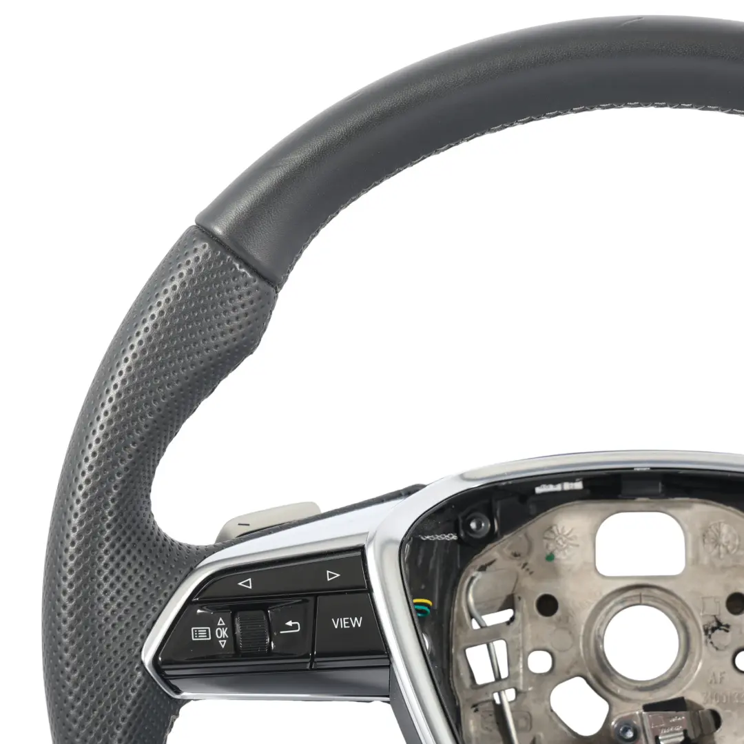 Pelle Fondo Piatto Cambio Volante per Audi A6 C8 Volante S-Line In con numero di parte 4K0419091BE Audi A6 C8 Volante S-Line In Pelle Fondo Piatto Cambio Volante - SKU 4K0419091BE - Numero di parte 4K0419091BE