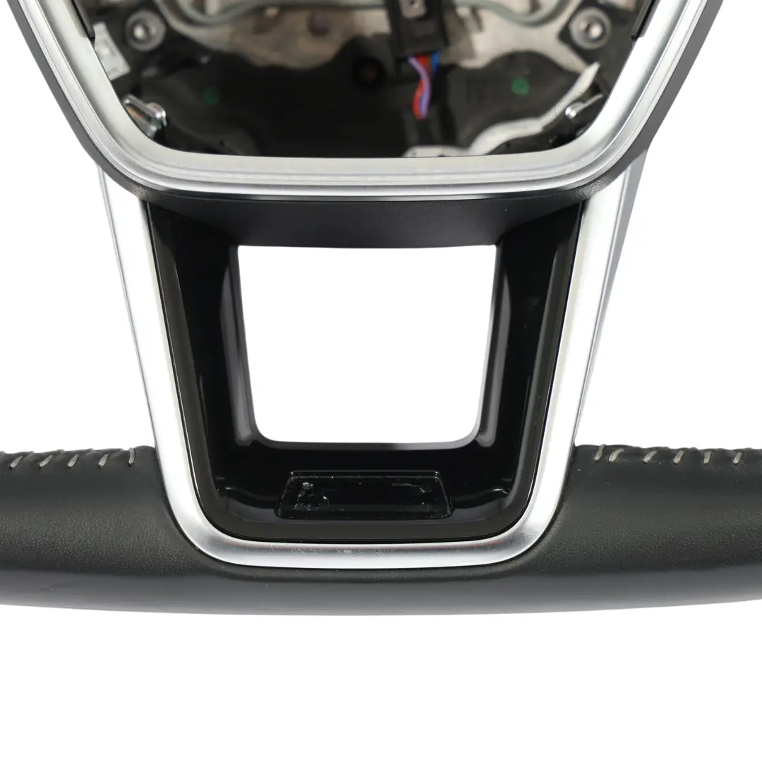 Lenkrad Schwarz Leder Flachboden Grau Gewinde für Audi A6 C8 mit Teilenummer 4K0419091N Audi A6 C8 Lenkrad Schwarz Leder Flachboden Grau Gewinde - SKU 4K0419091N - Teilenummer 4K0419091N
