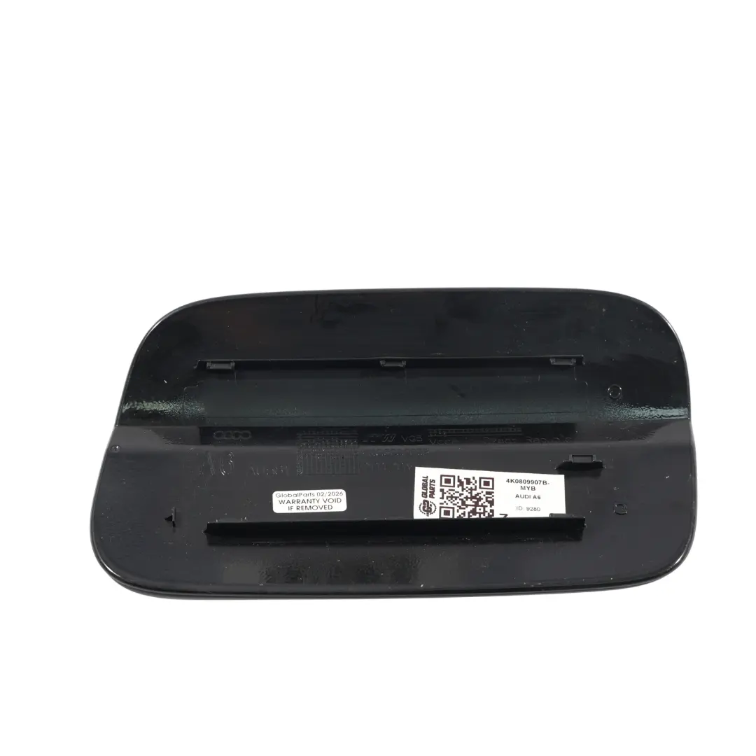 Audi A6 C8 Coperchio Tappo Sportello Carburante Nero Mitico - Y9T - SKU 4K0809907B-MYB - Numero di parte 4K0809907B