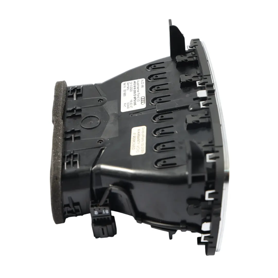 OE A6 C8 Mittelkonsole Luftgitter Hinten Schwarz für Audi mit Teilenummer 4K0819203D Audi OE A6 C8 Mittelkonsole Luftgitter Hinten Schwarz - SKU 4K0819203D - Teilenummer 4K0819203D
