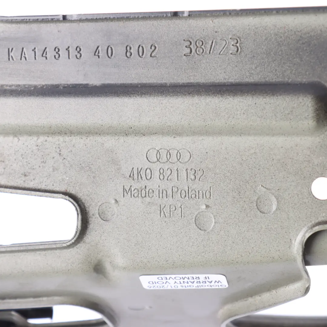 Audi A6 C8 Wing Fender Bracket Holder Brace Front Right O/S Grey - SKU 4K0821132 - Part number 4K0821132