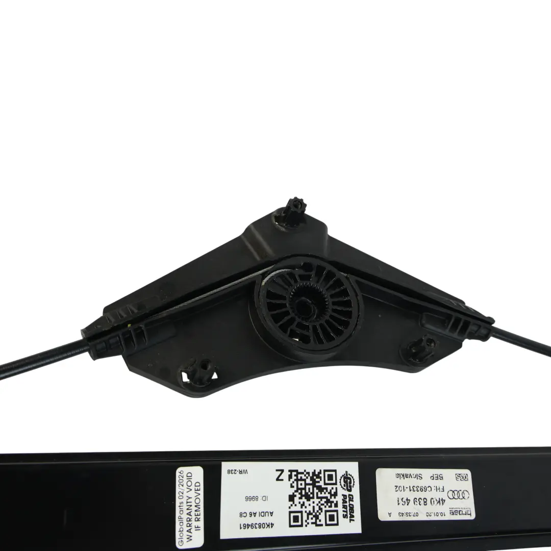 Audi A6 C8 Meccanismo Regolatore Alzacristalli Posteriore Sinistro - SKU 4K0839461 - Numero di parte 4K0839461