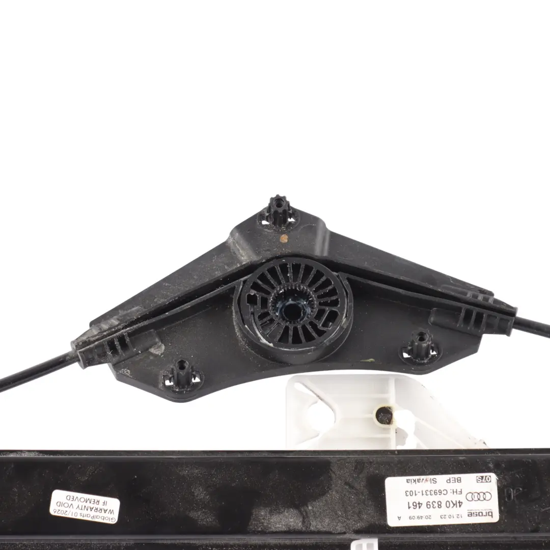 Audi A6 C8 Tür Fensterheber Regulator Mechanismus Hinten Links - SKU 4K0839461 - Teilenummer 4K0839461