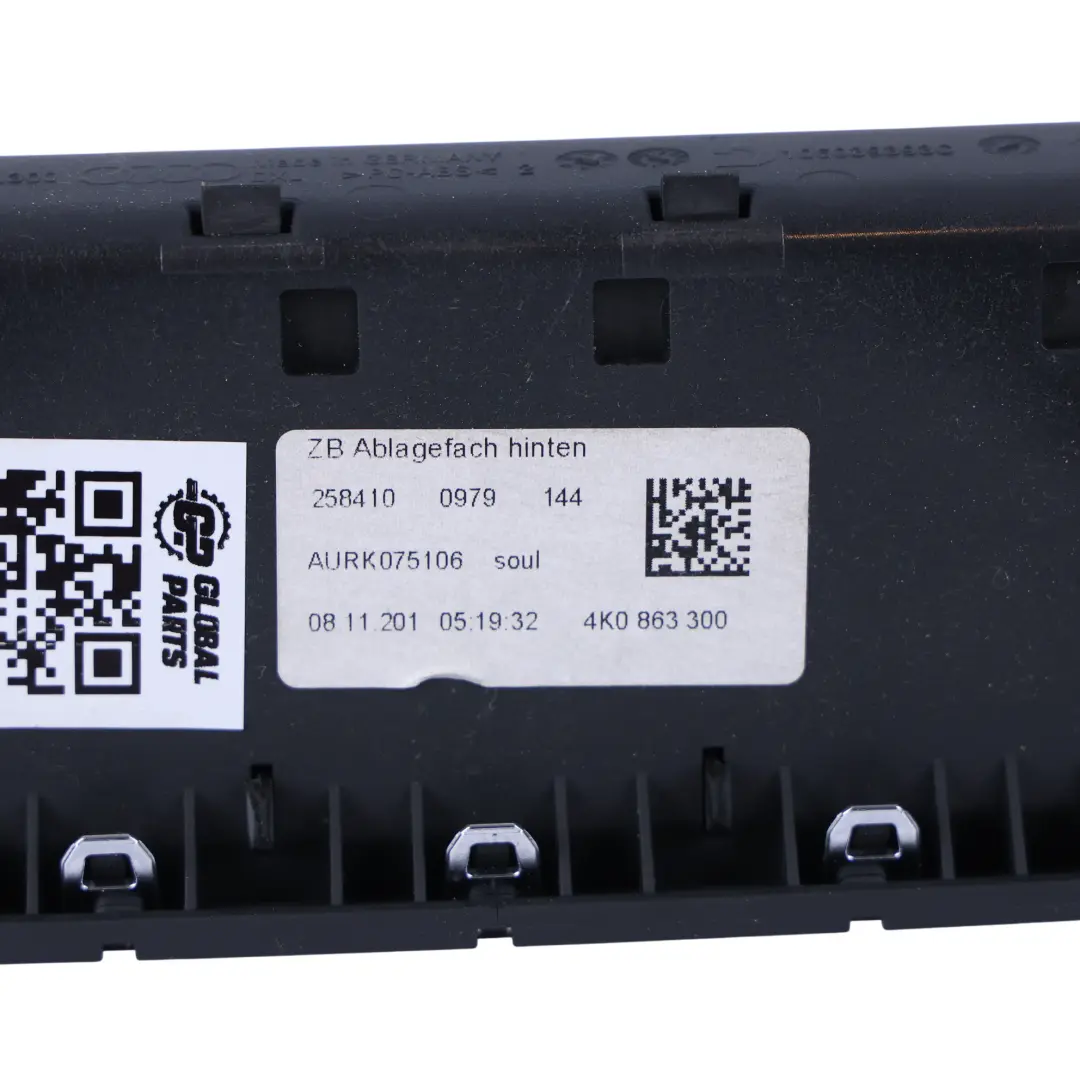 4K Consola Central Compartimento Bandeja Embellecedor para Audi A6 C8 A7 con número de pieza 4K0863300 Audi A6 C8 A7 4K Consola Central Compartimento Bandeja Embellecedor - SKU 4K0863300 - Número de pieza 4K0863300