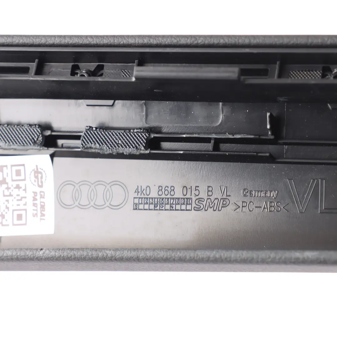 Audi A6 C8 Front Door Trim Strip Moulding Upper Left N/S - SKU 4K0868015B - Part number 4K0868015B