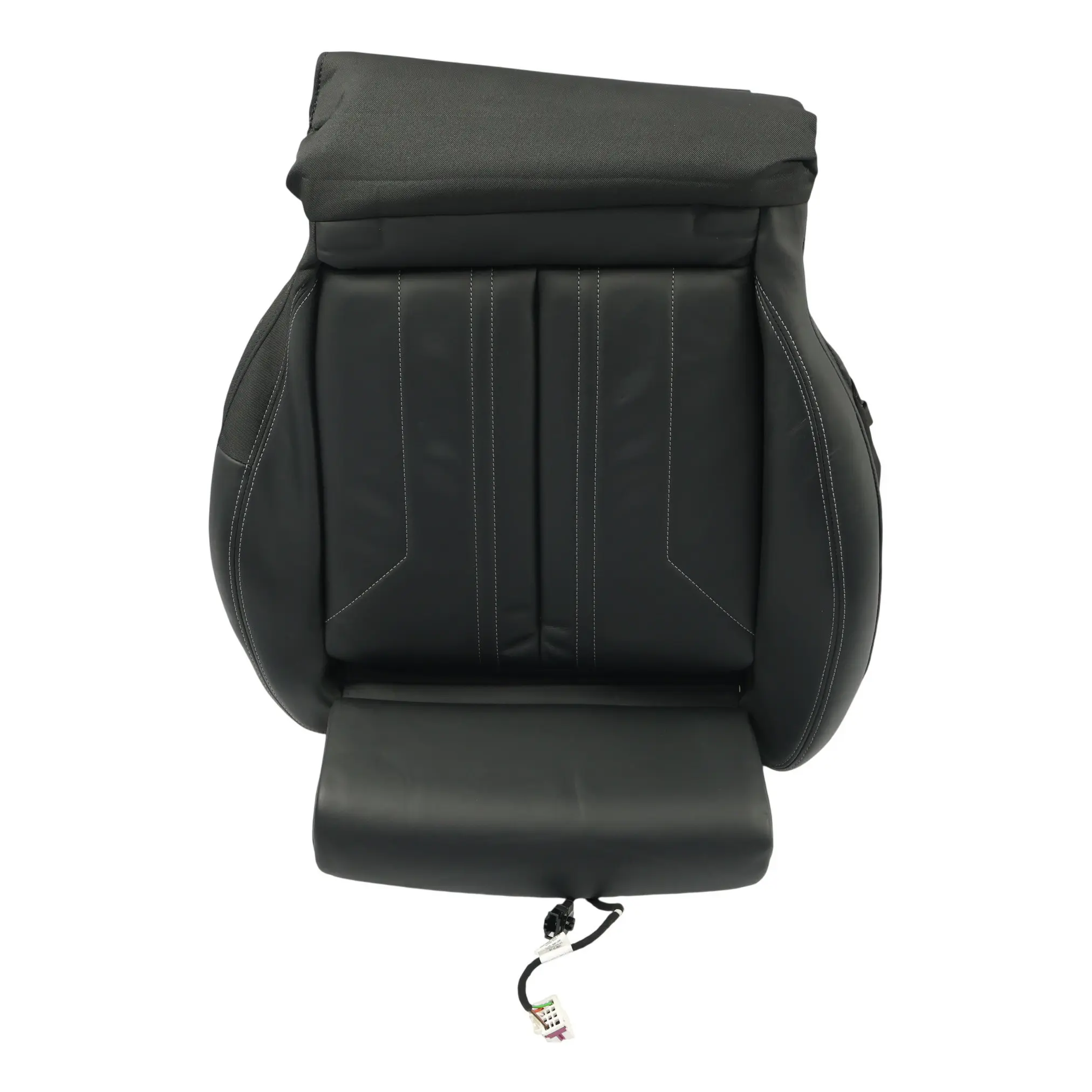Audi A6 C8 Funda Asiento Base Cuero Negro Gris Delantero Izquierdo 4K0881405AJ