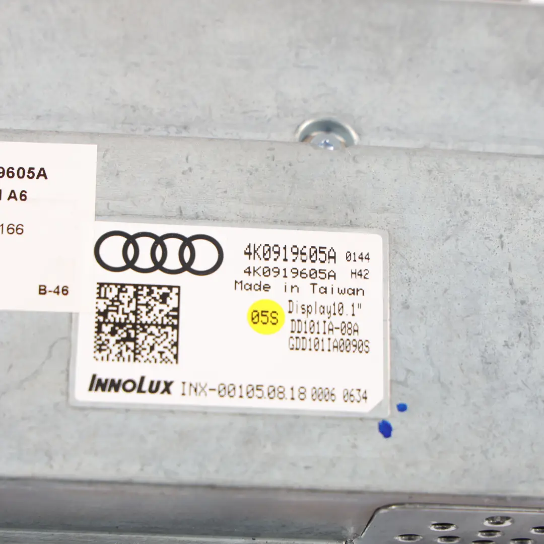 Audi A6 C8 A7 S7 RS7 Display Screen Multimedia Navigation - SKU 4K0919605A - Part number 4K0919605A