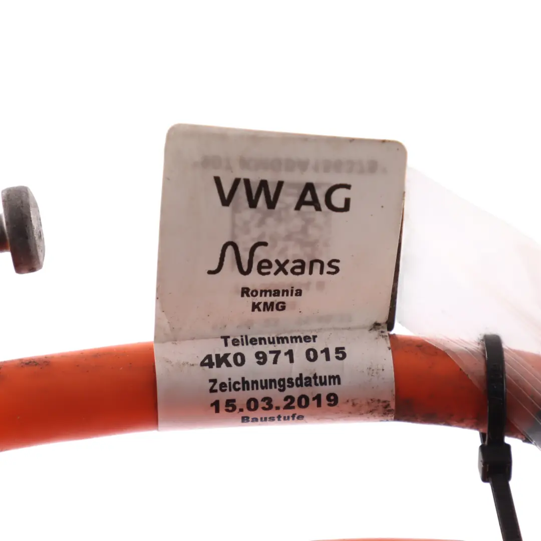 Audi A6 C8 A7 4K Hybrid High Voltage Battery Cable Wiring Loom Harness - SKU 4K0971015 - Part number 4K0971015