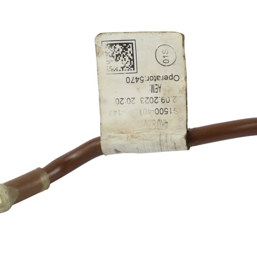 Audi A6 C8 Hybrid Batería Alto Voltaje Línea Tierra Cable Negativo - SKU 4K0971358 - Número de pieza 4K0971358