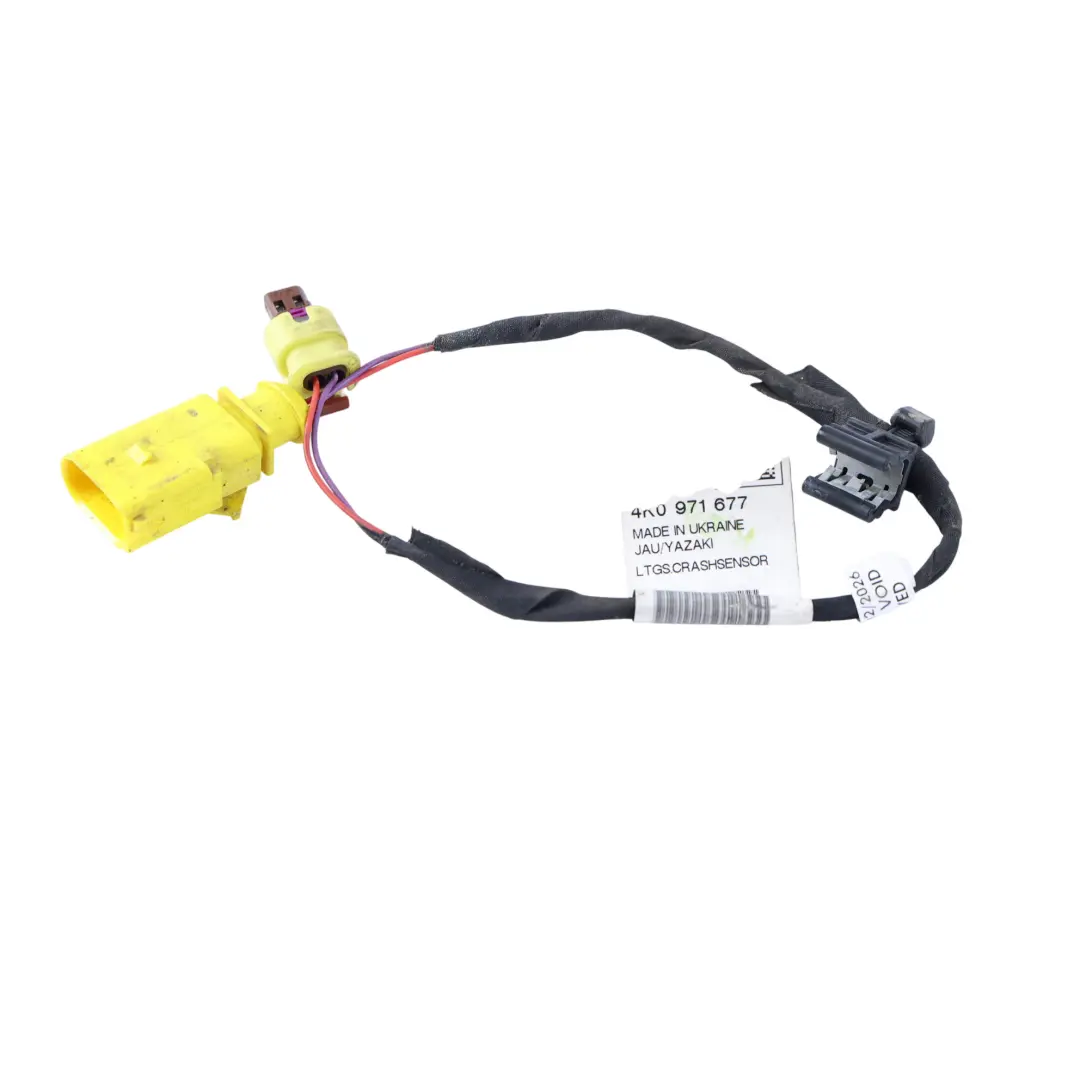 Przewód Kabel Czujnika Uderzenia Airbag do Audi A6 C8 o numerze 4K0971677 Audi A6 C8 Przewód Kabel Czujnika Uderzenia Airbag - SKU 4K0971677 - Numer Części 4K0971677