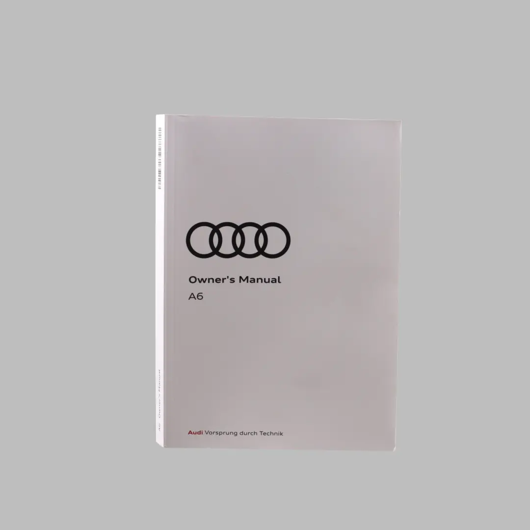 Audi A6 C8 Owner's Handbook Book Manual Instructions Guide Booklet - SKU 4K1012720AA - Part number 4K1012720AA