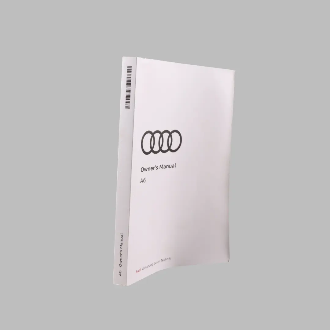 Audi A6 C8 Owner's Handbook Book Manual Instructions Guide Booklet - SKU 4K1012720AA - Part number 4K1012720AA