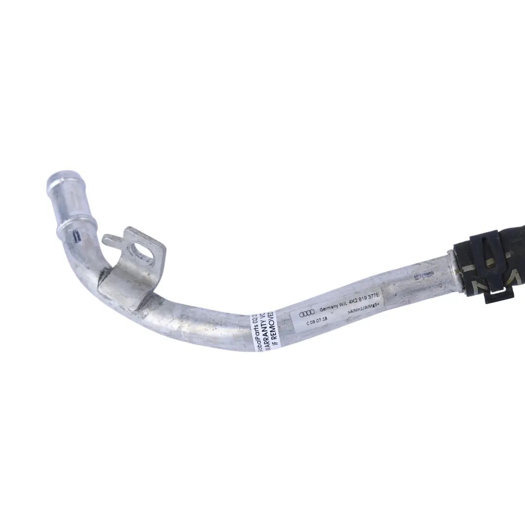 Tuyau Refroidissement Eau Moteur pour Audi A6 C8 à propos du numéro de pièce 4K2819377E Audi A6 C8 Tuyau Refroidissement Eau Moteur - SKU 4K2819377E-2 - Numéro de pièce 4K2819377E